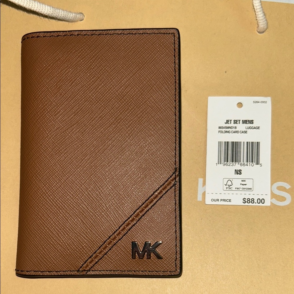 Michael Kors Brown Jet Set Men's Card Case